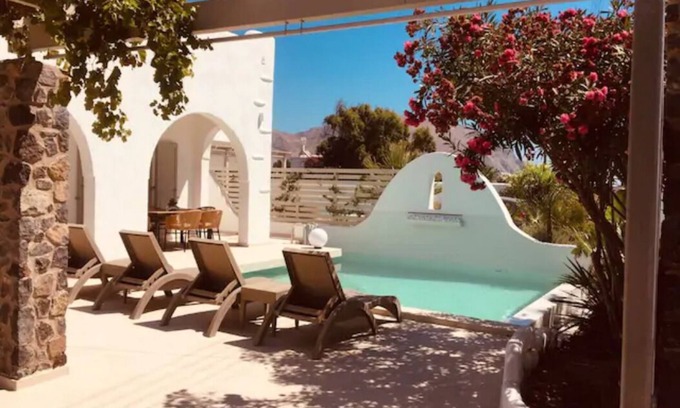 Perivolos Villa | Experience Dafnes Villa 1 with Private Pool and Ocean View