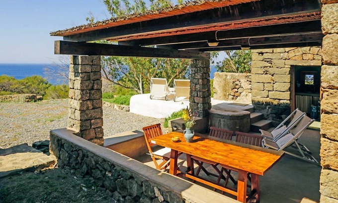 Pantelleria Apartment | Discover Dammuso Eucalipto: Pet-Friendly Getaway with Spa