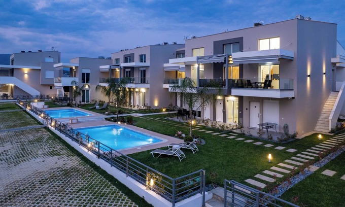 Ofrinion Villa | Danai & Palm Residential Complex-Two-Bedroom Loft with Pool Access
