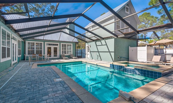 Sugarwood Beach House | Charming Retreat in Seagrove Beach with Private Pool & Spa