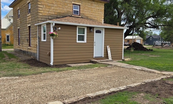 Pfeifer House | Das Stein Haus! Charming 2-bedroom limestone house in Liebenthal, Kansas.