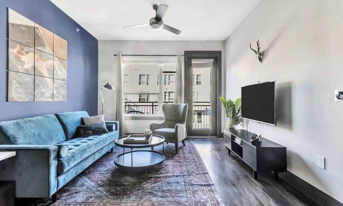 Richardson Apartment | Inviting 1BR Suite with Pool, Gym & Breakfast Included