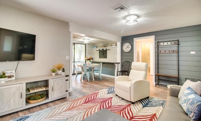Grove House | Cozy Grove Lakefront Cabin with Dock Access for Families