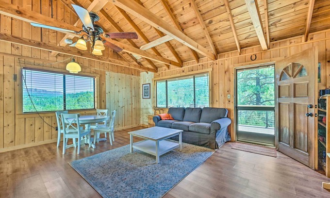 Payson Cottage | Serene Payson Cabin with Deck & Unmatched Mogollon Rim Views