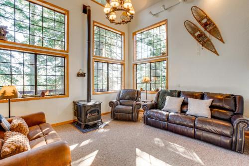 Bear Valley House | Deck with Mountain Views Cabin in Bear Valley!