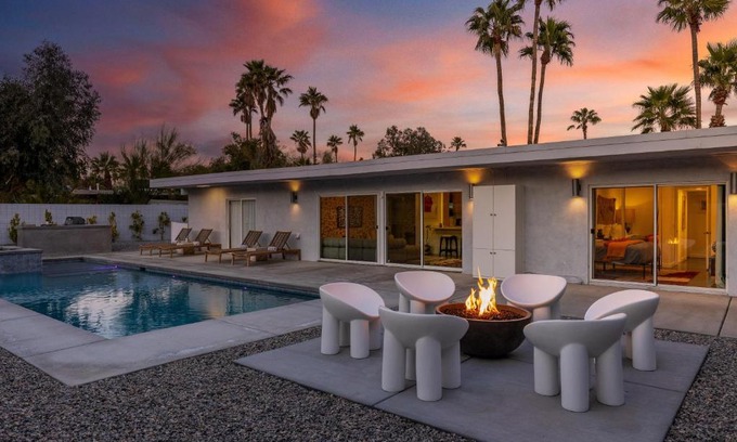 Racquet Club South House | Relax at Deeply Madly Palm Springs with Hot Tub Access