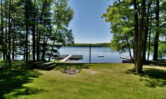 Iron River Apartment | Guest Rated 9.8: Deer Trail Resort with Lake View & Pool
