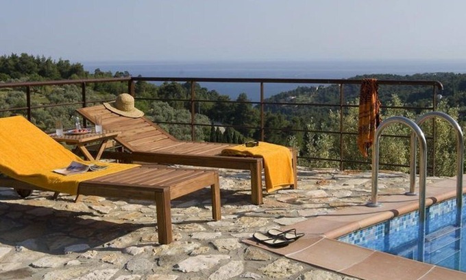 Votsi Villa | Elegant Villa Petra on Alonissos Island with Private Pool