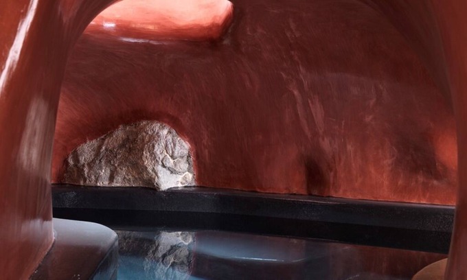 Finikia Apartment | Inviting Cave Villa with Indoor Heated Pool & Sea View