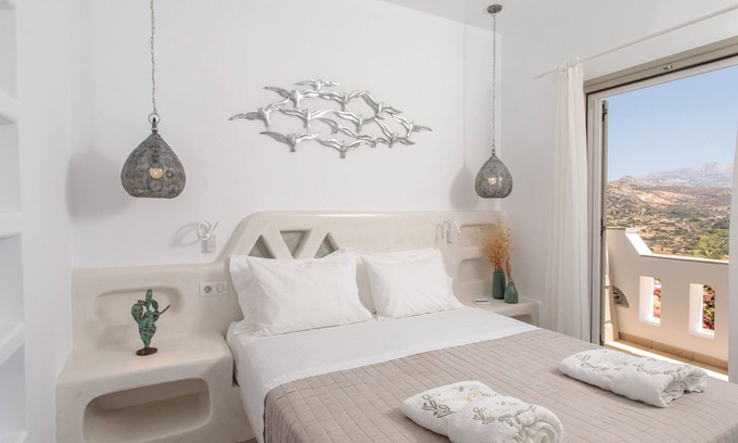 Naxos Apartment | Deluxe Double with Pool Access and Family-Friendly Amenities