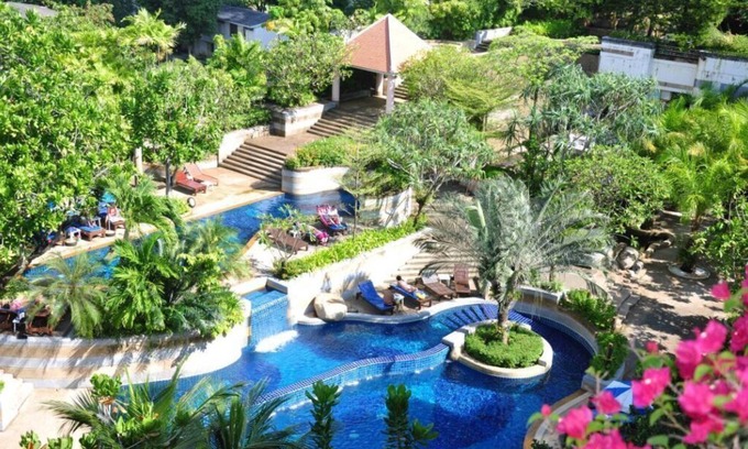 Patong Hotel | Idyllic Deluxe Room #10 with Partial Sea View & Pool