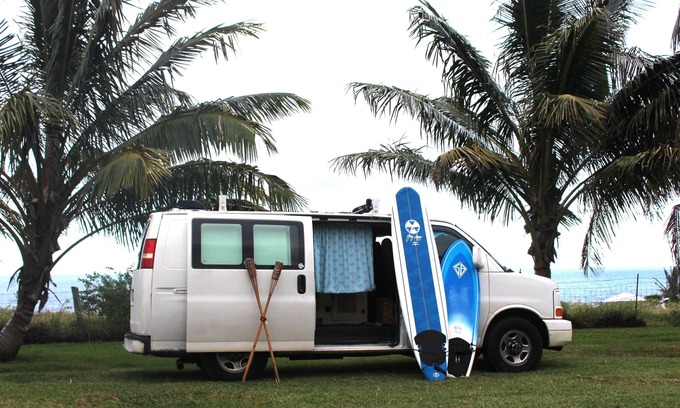 Kihei House | Beachfront Boho Campervan with Ocean Views & Pet Friendly