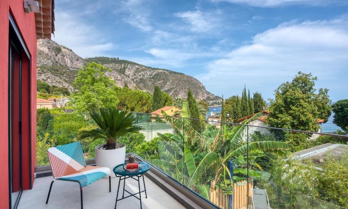 Eze Villa | Relaxing VILLA GRAZIELLA with Private Beach & Ocean Views