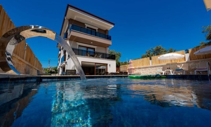 Demre Villa | Indulge in a Villa with Pool and Jacuzzi, Steps from the Sea