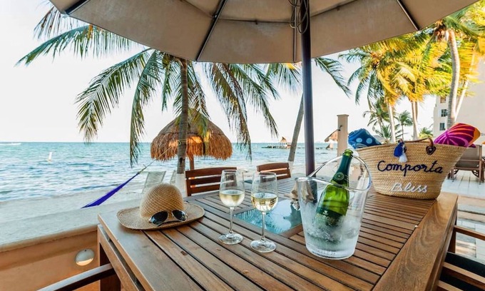 Puerto Juarez Apartment | Beachfront Bliss: King Bed, Pool & Ocean Views Await