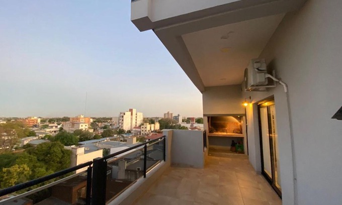 Corrientes Apartment | Inviting Apartment with Balcony and Grill for Families