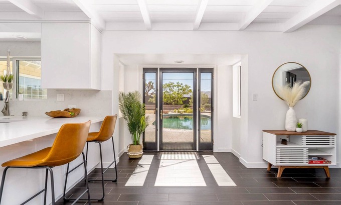 Yucca Valley House | Desert-Chic Abode with Sauna and Heatlamps, Minutes to Joshua Tree and Pappy's