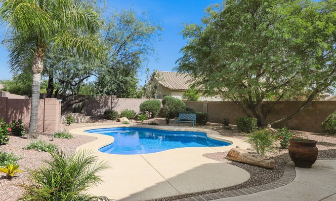 Crescent Butte House | Desert Oasis with Private Pool and Enclosed Yard Awaits