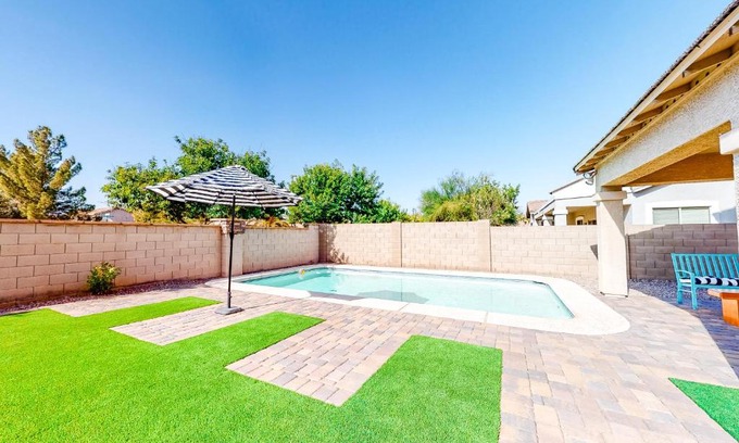 Gilbert House | Desert Sanctuary: Pet-Friendly Escape with Pool Access