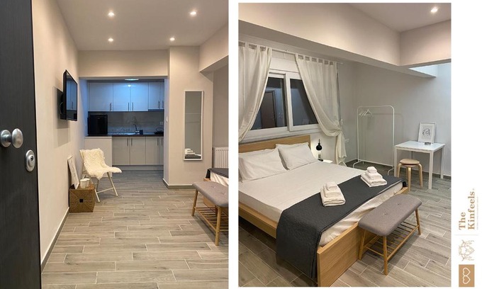 Larissa Apartment | Stylish Downtown Suite with Breakfast & Accessibility Features