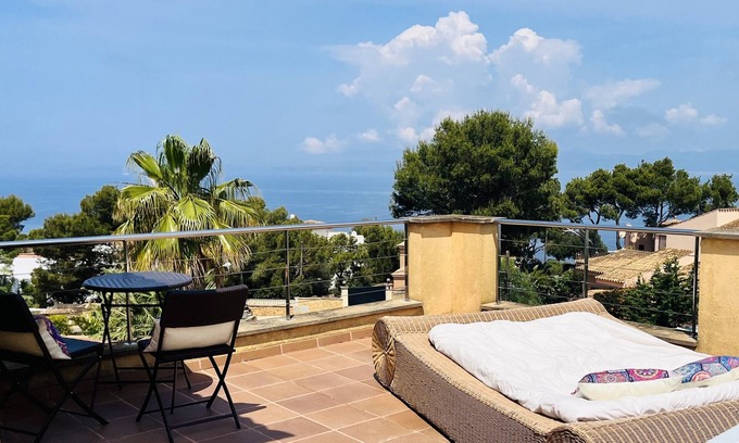 Badia Gran Villa | Elegant Design Villa Bahia Azul with Panoramic Ocean Views
