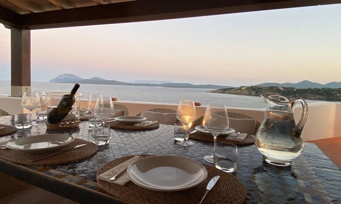 Porto Rotondo Apartment | Designer Apartment with Ocean View & Shared Pool Access