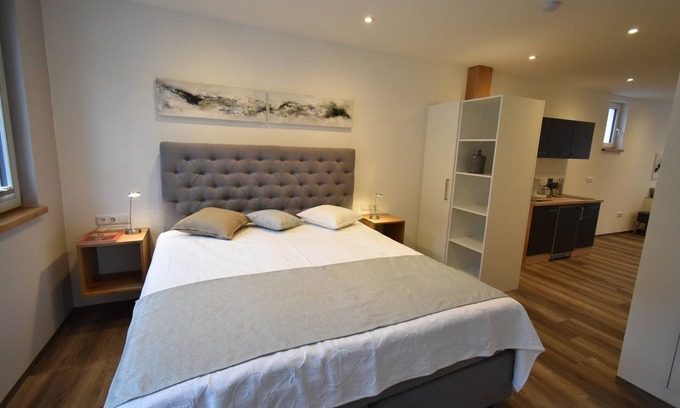 Volkach Apartment | Designer Apartment in the Heart of Old Town with Kitchen