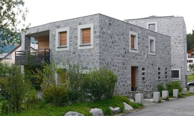 Maloja Apartment | Mountain Retreat: Designer Apartment with Pool & Ocean View