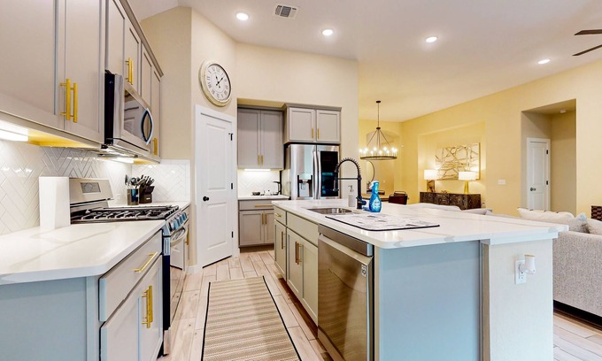 Austin House | Stylish Home with Office, Outdoor Lounge & Pet-Friendly Yard