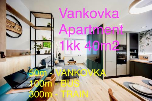 Brno-stred Apartment | DH Vankovka Design Apartment 1kk - BUS, Train, Vankovka - 1min, Netflix-SmartTV, Nespresso, Free Parking