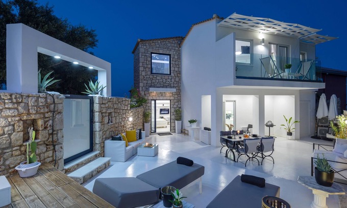 Korithi Villa | Relax at Dion Villa: Oceanfront Retreat with Private Pool