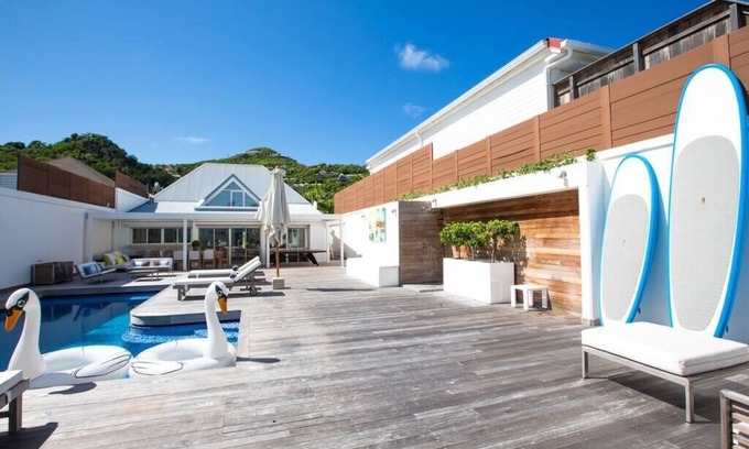 Anse des Flamands House | Beachfront Villa GANESHA with Pool & Spa Amenities