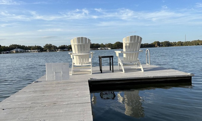 Lake Placid House | Direct Lake Access Home with Private Boat Ramp for Families