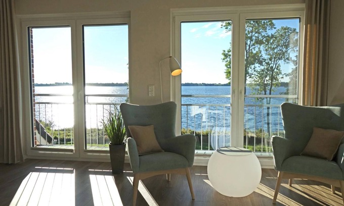 Klein Wittensee Apartment | Prime Lakeside Retreat with Balcony & Barrel Sauna
