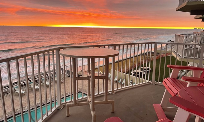 Daytona Beach Condo | Oceanfront Retreat with Heated Pool & Pet-Friendly Stays