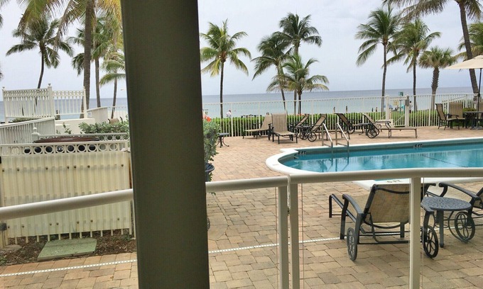 Deerfield Beach Condo | Oceanfront Haven: Breathtaking Views & Serene Pool Access