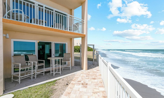 Satellite Beach Condo | Oceanfront Corner Retreat with Breathtaking Views & Pool