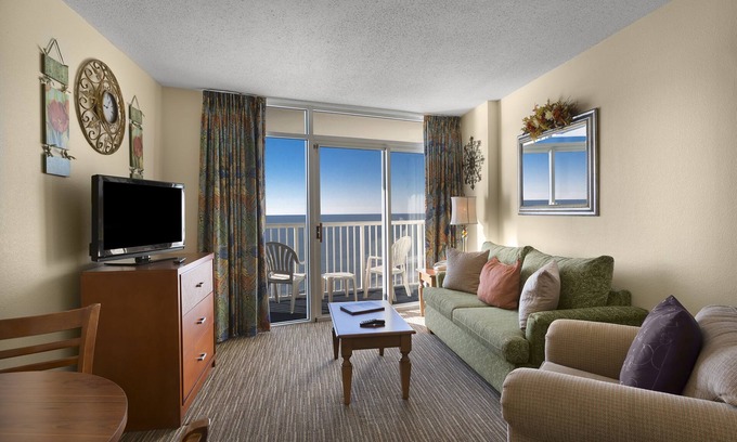 Arcadian Shores Resort | Oceanfront King Suite at Family Resort with Unique Amenities