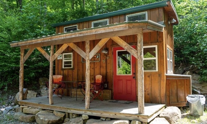 Newport Cabin | Unwind at TinyFox Cabin: Nature Retreat with Ocean Views