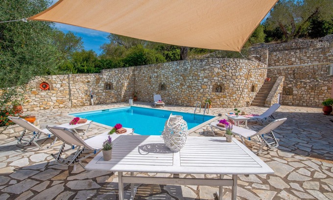 Ieromonachos House | Relax and Unwind at Kirki's Pool Oasis on Paxoi