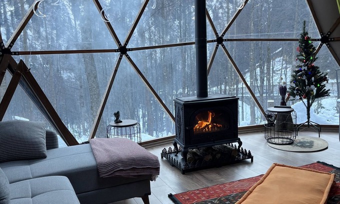 Ayder Yaylasi Cottage | Experience Nature in a Cozy Dome with Spa & Hot Tub