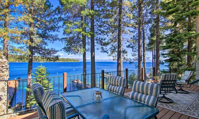Meeks Bay House | Exceptional Waterfront Meeks Bay Home with Hot Tub Access