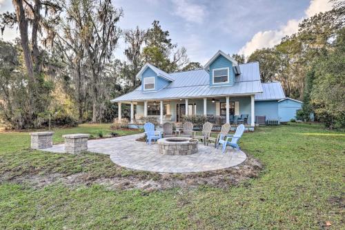 Earleton House | Inviting Waldo Home with Dock on Scenic Santa Fe Lake