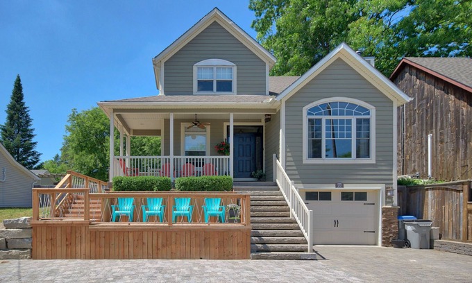 Grand Bend Cottage | Experience Dock Cottage: Waterfront Getaway with Hot Tub