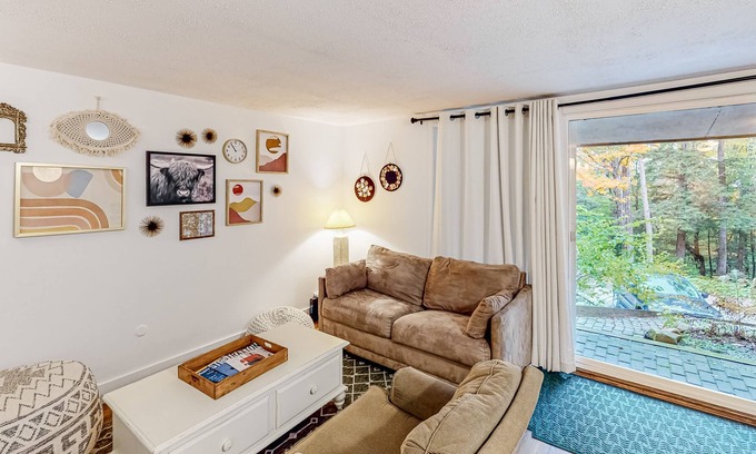 Stratton Mountain Condo | Dog-friendly cozy mountain condo with washer/dryer - minutes from slopes