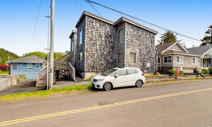 Netarts House | Pet-Friendly Retreat with Ocean Views & Cozy Fireplace