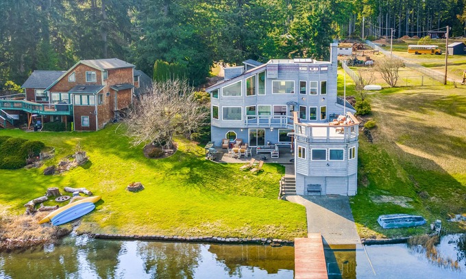 Clinton House | Pet-Friendly Lakefront Retreat with Hot Tub & Game Room