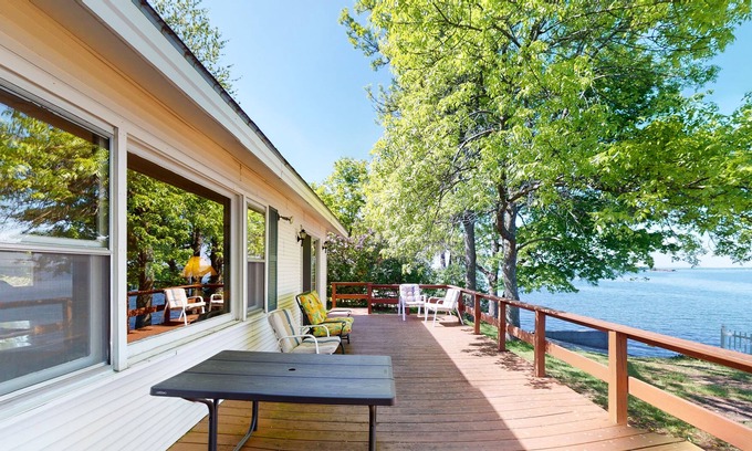Swanton Cottage | Dog-friendly lakefront home with amazing Lake Champlain views, deck, & firepit
