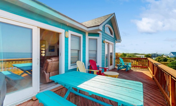 Buxton House | Pet-Friendly Oceanfront Retreat with Private Hot Tub & Decks