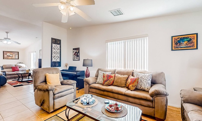 Desert Hot Springs House | Pet-Friendly Retreat with Outdoor Pool and Tennis Court